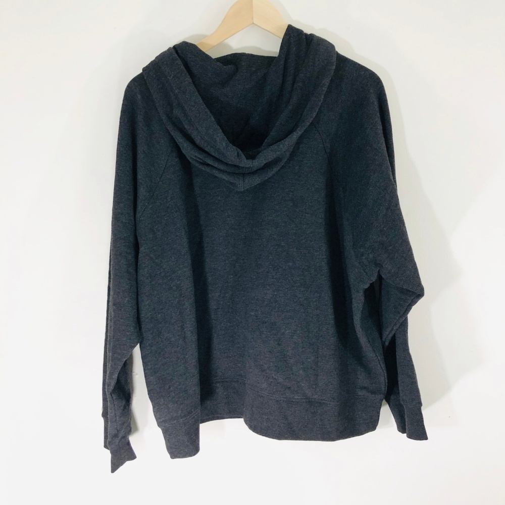 Calvin Klein | Charcoal Zip Hoodie Womens (R1514) - Picture 2 of 6